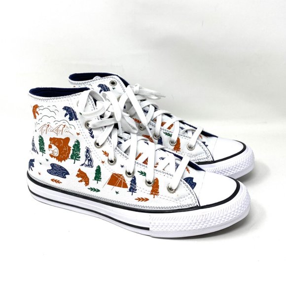 Converse Womens Size 672439F Chuck Taylor All Star White Canvas High Top Sneaker - Picture 4 of 9